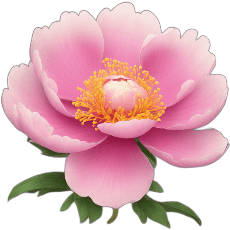 radiant peony flower emoji