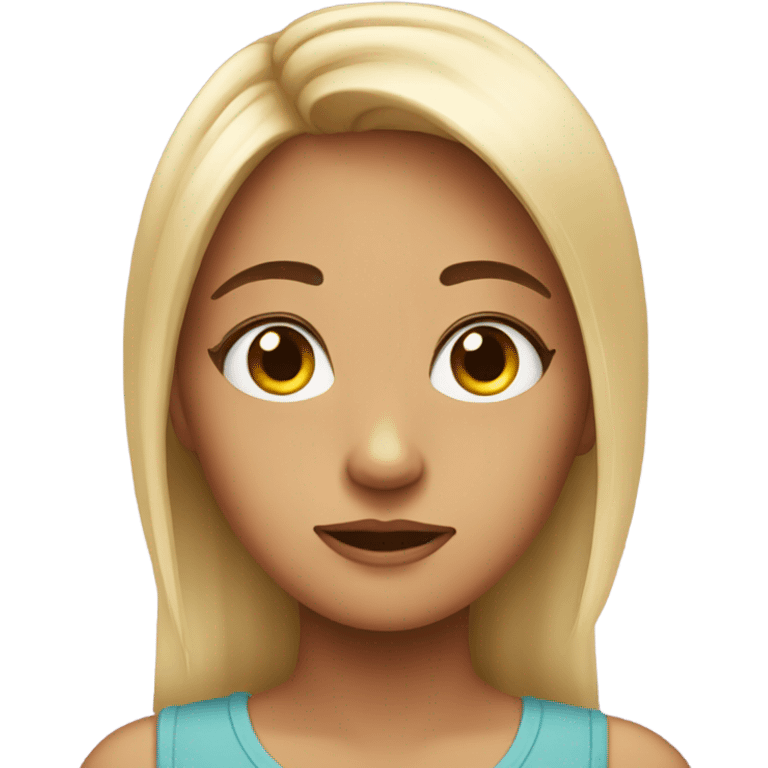 girl side eying judgy emoji