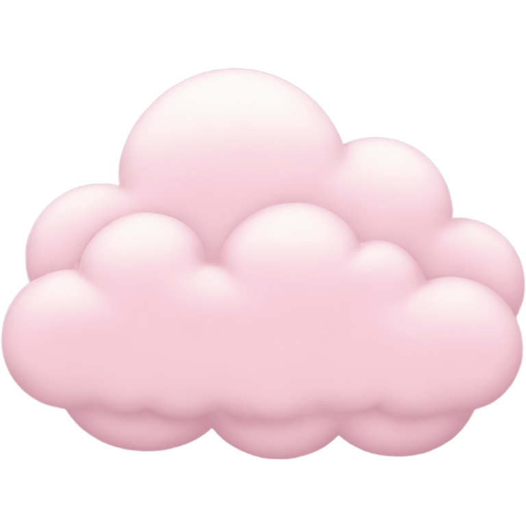 pastel pink aesthetic cloud emoji