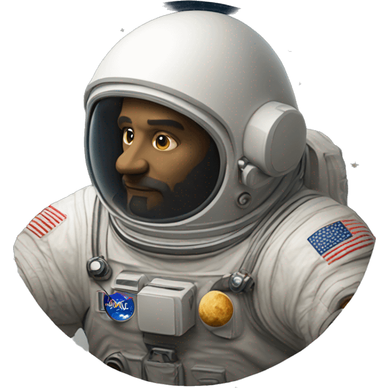 Leonardo da Vinci astronaut moon emoji