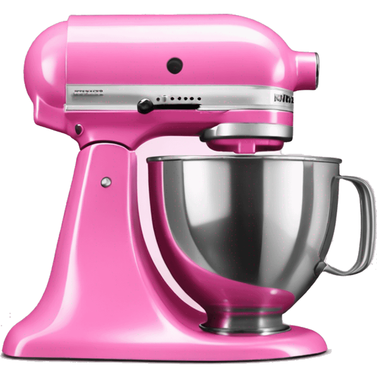 Realistic bubblegum pink kitchenaid mixer  emoji