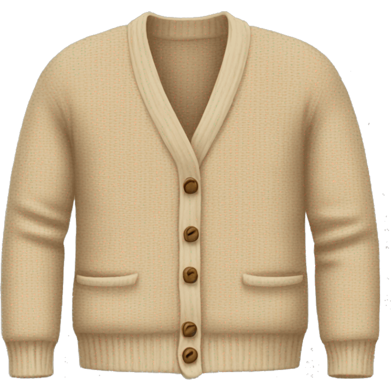 Beige cardigan  emoji