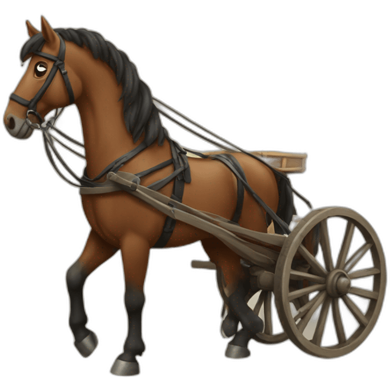 cart ahead of the horse emoji