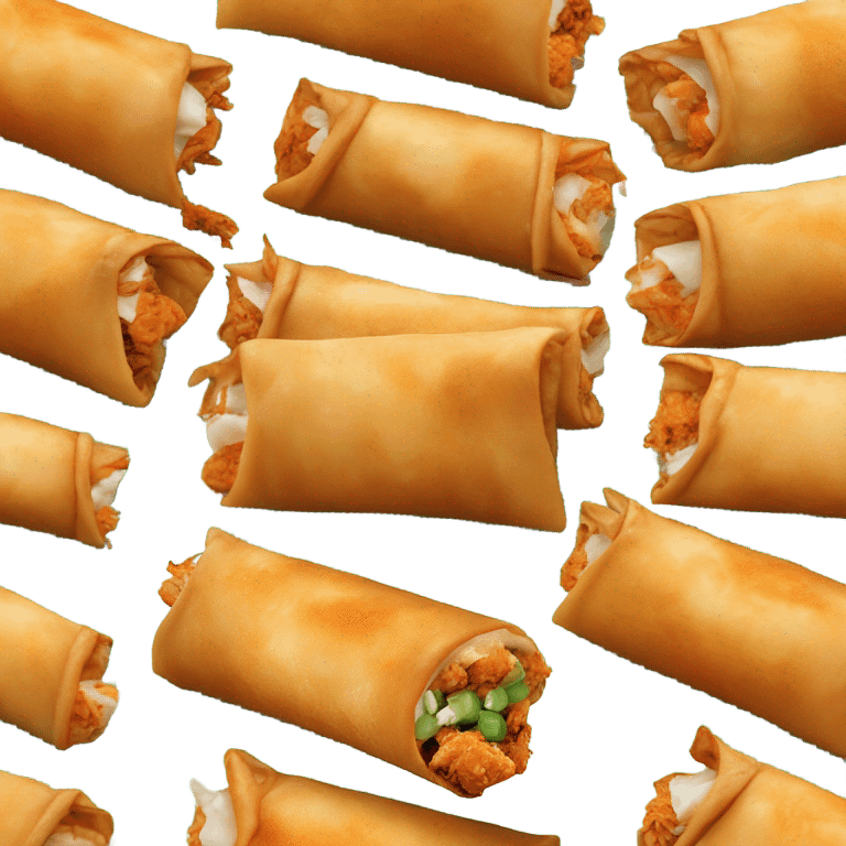 Buffalo chicken eggrolls emoji