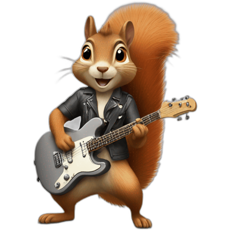 rock and roll squirrel emoji