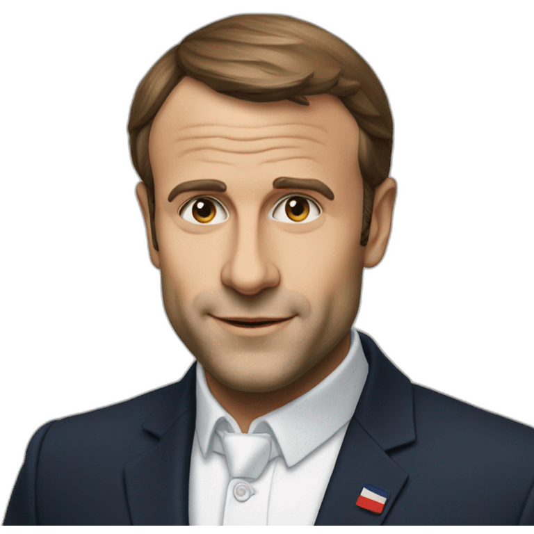 Macron avec chat emoji