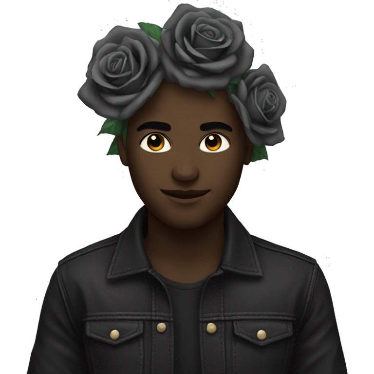 Black roses emoji