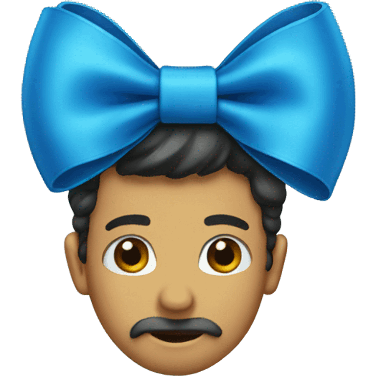 blue bow emoji