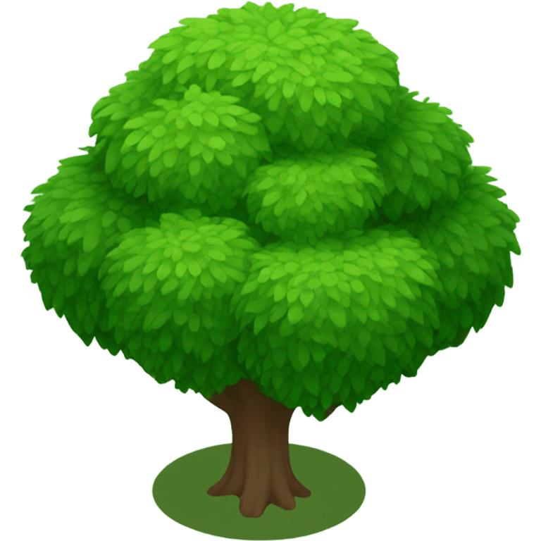 isometric bush emoji