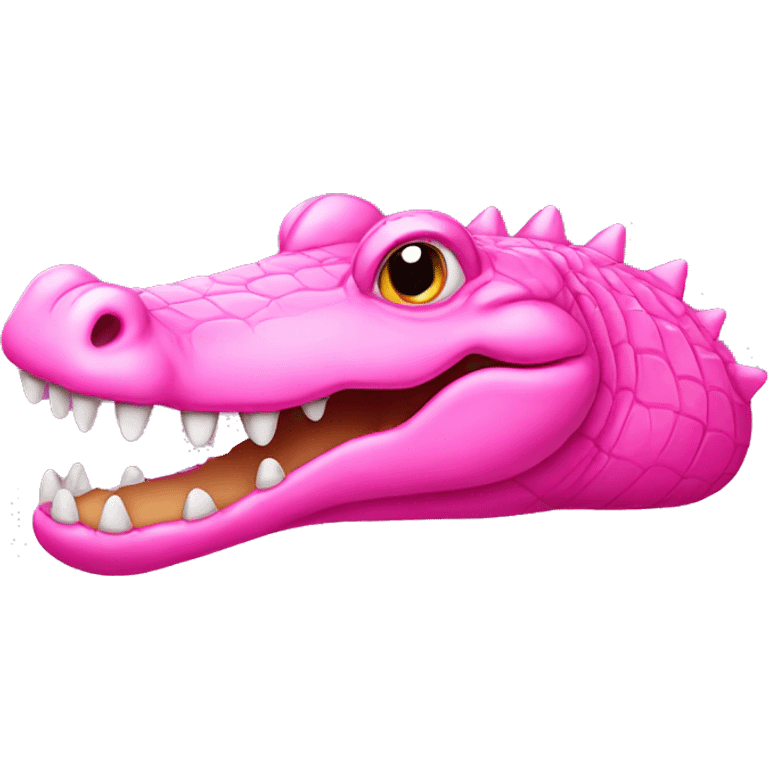 Pink crocodile emoji  emoji