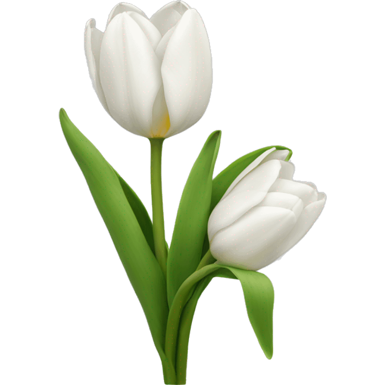 White tulips emoji