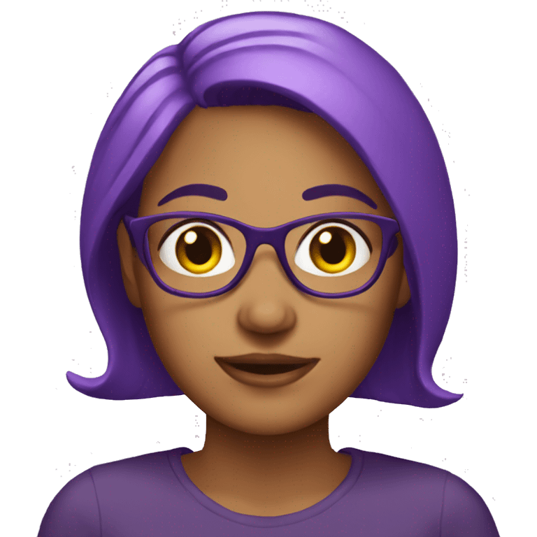 purple haired woman emoji