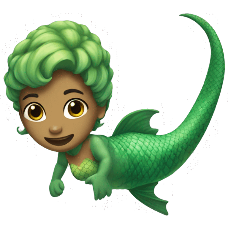 Dino mermaid  emoji