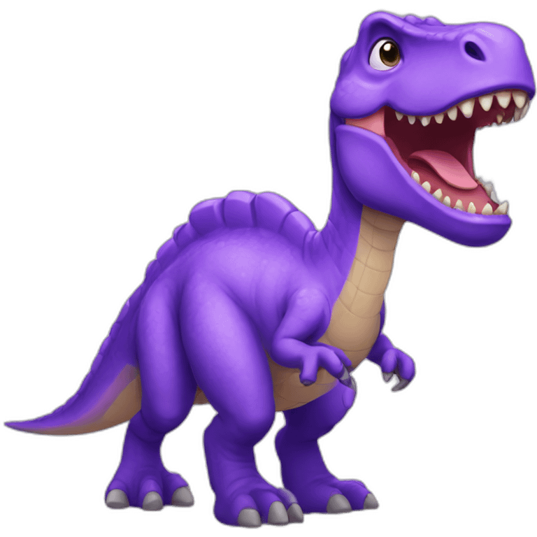 Purple dinosaur emoji