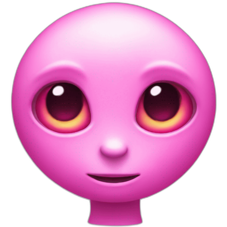 pretty pink alien emoji