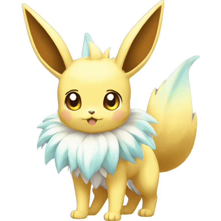 Shiny Kawaii Eeveelution-Cute-Pokémon-fusion full body emoji