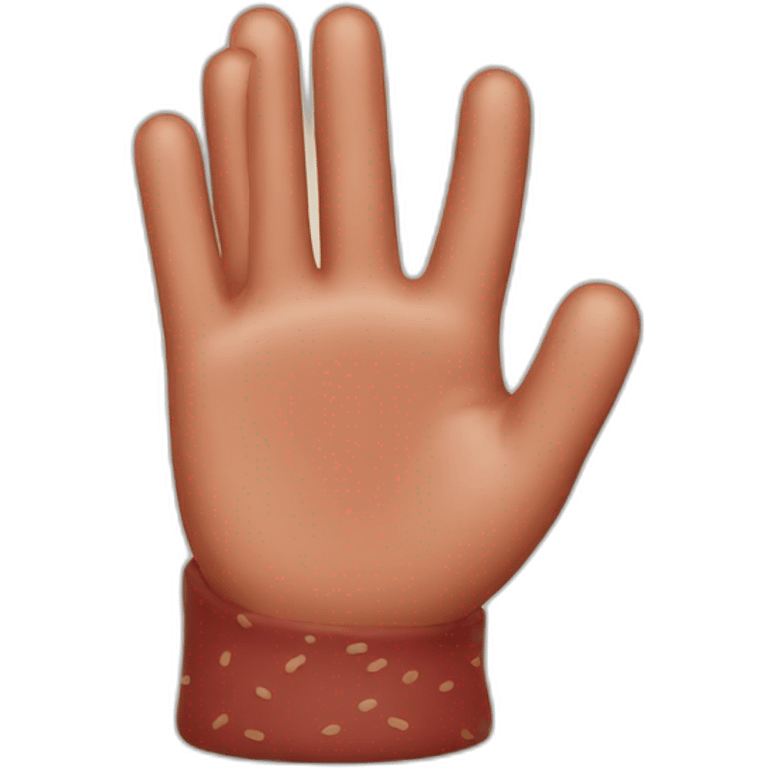 Sausage hands emoji