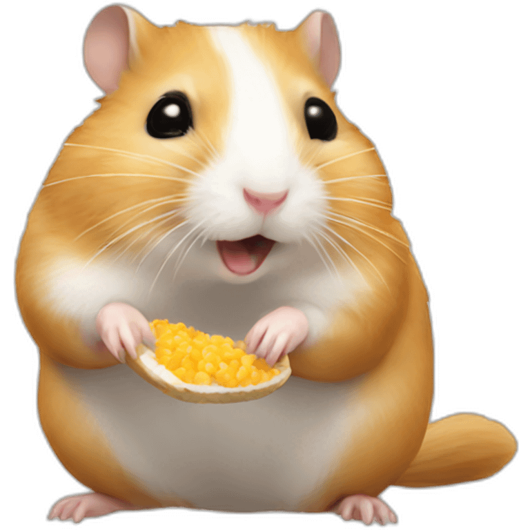 Hamster eating  emoji