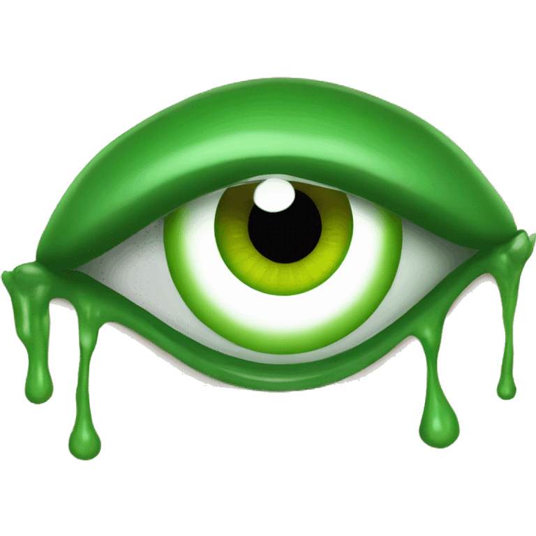 Ojo verde emoji