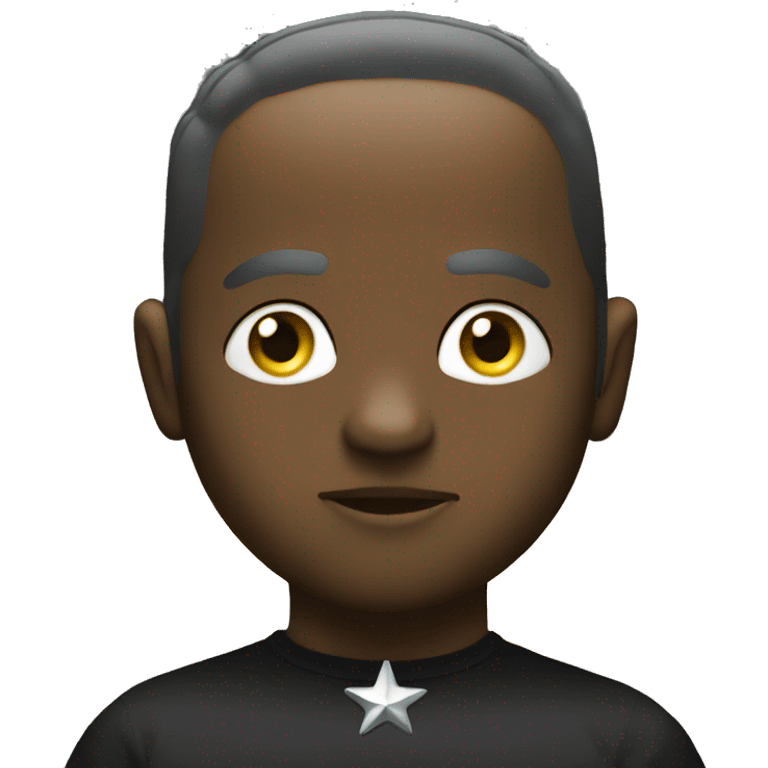 Y2K black star emoji