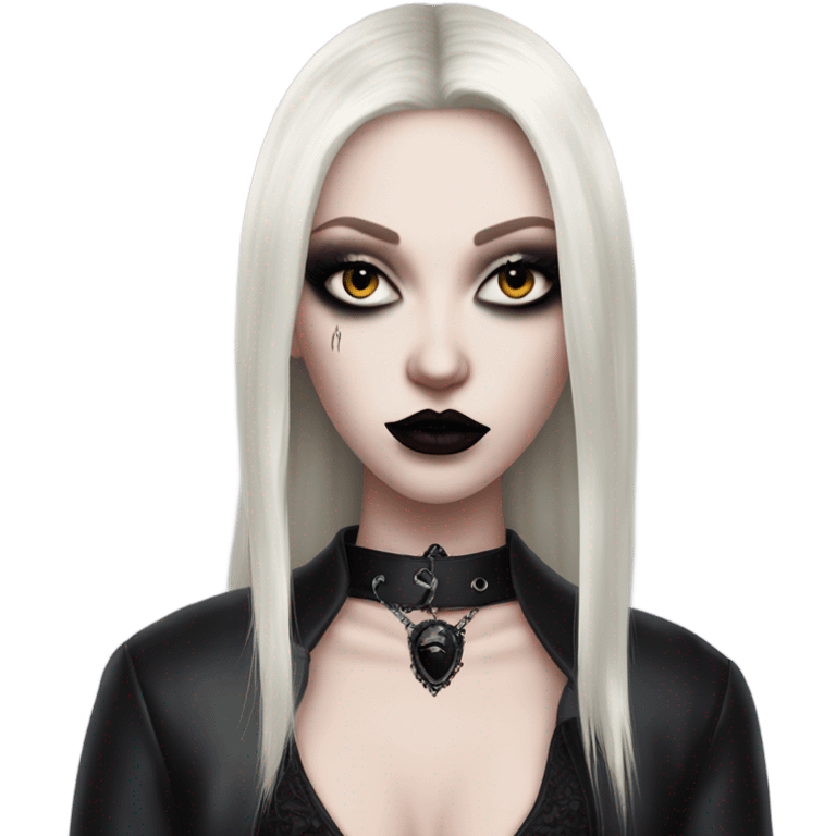 Hyper Realistic Goth victoria secret model vampire  emoji