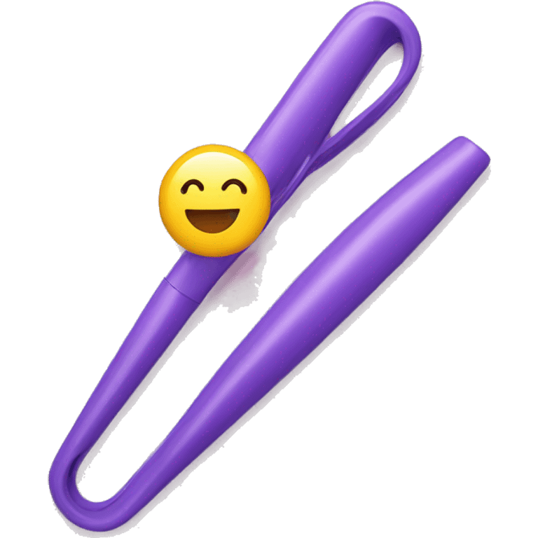 a plastic curler for hair on desk emoji