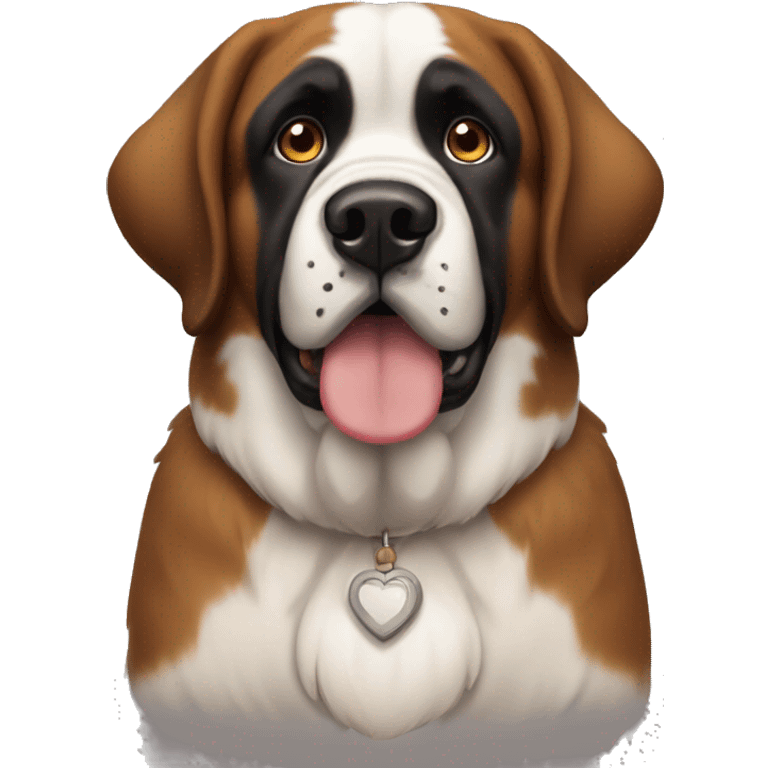 Saint Bernard as turkey emoji