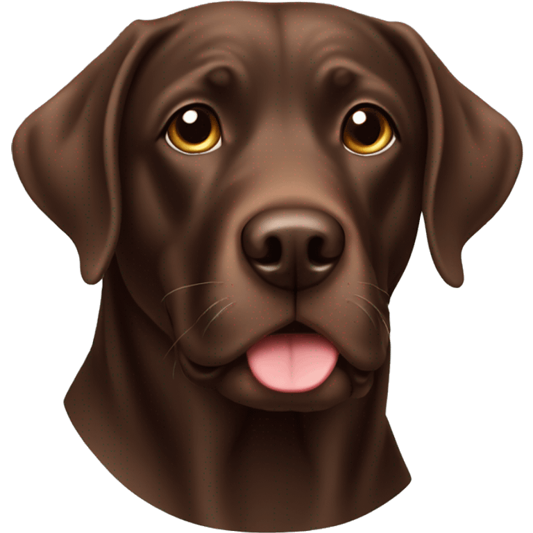 Chocolate lab emoji