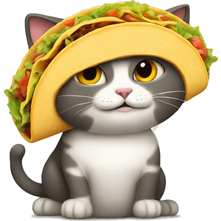 cat with a taco  emoji