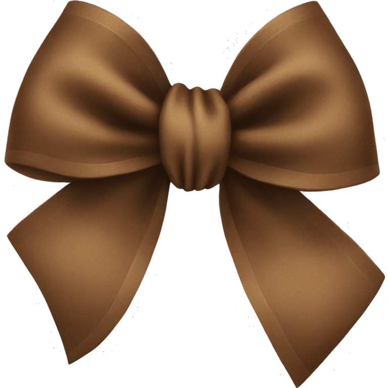 a brown bow emoji