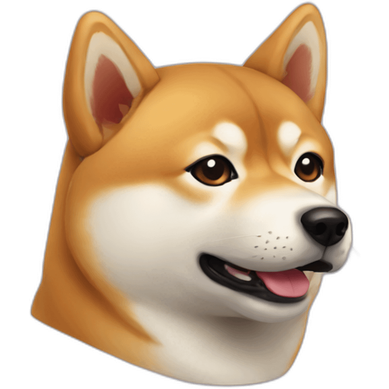 Round shiba emoji