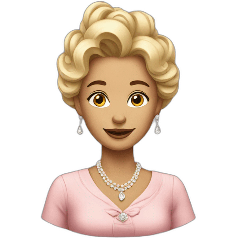 Wealthy lady emoji