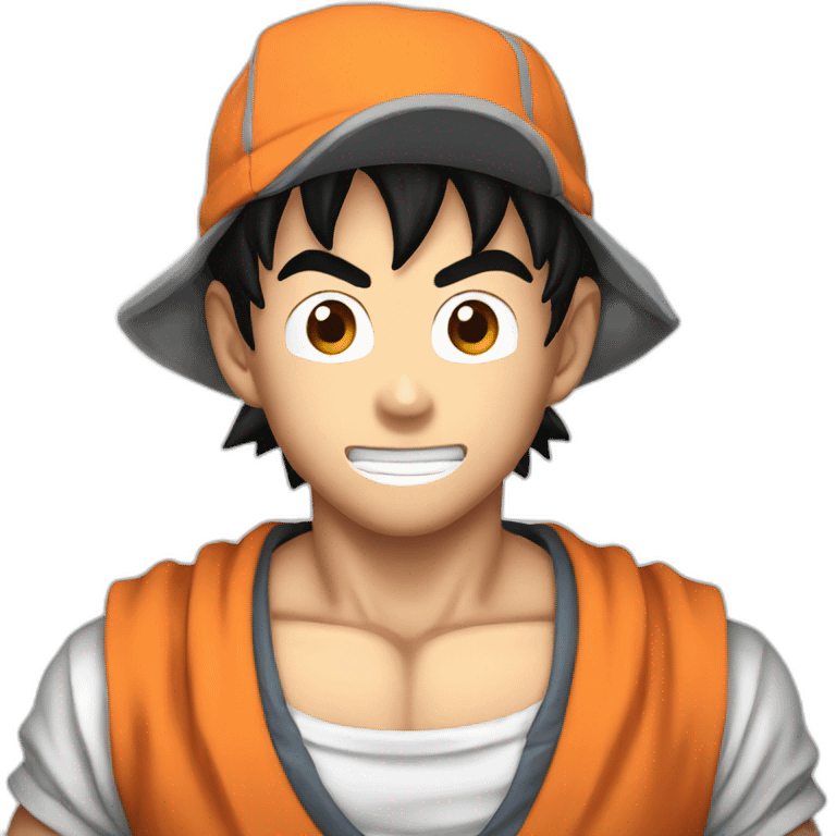 goku with a cap emoji