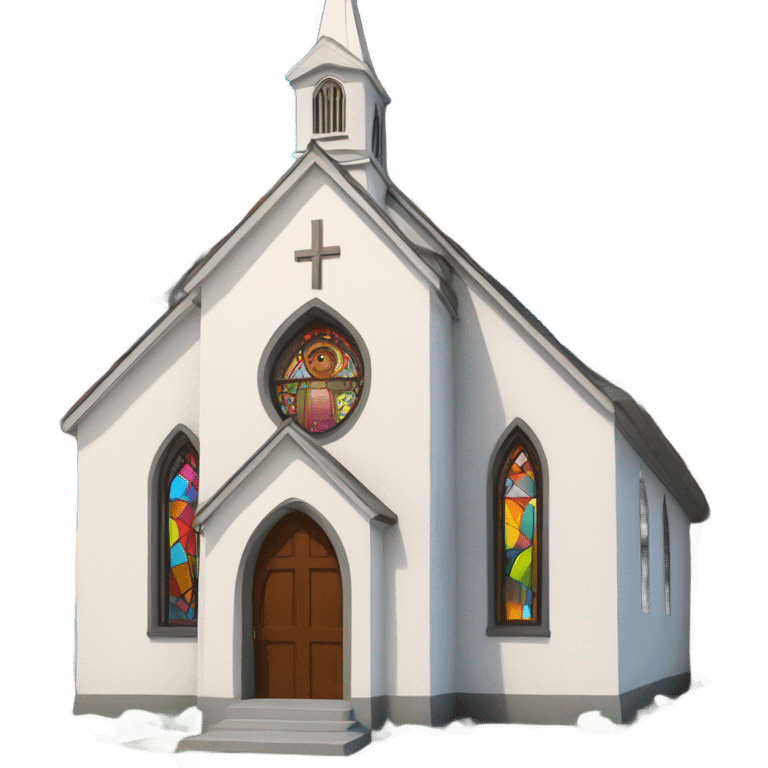 very colorful church emoji