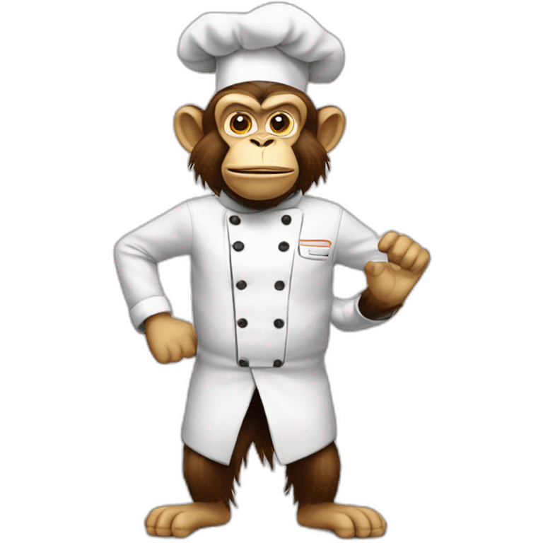 mad monkey chef emoji