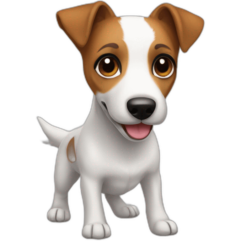 dog Jack Russell Terrier full body emoji