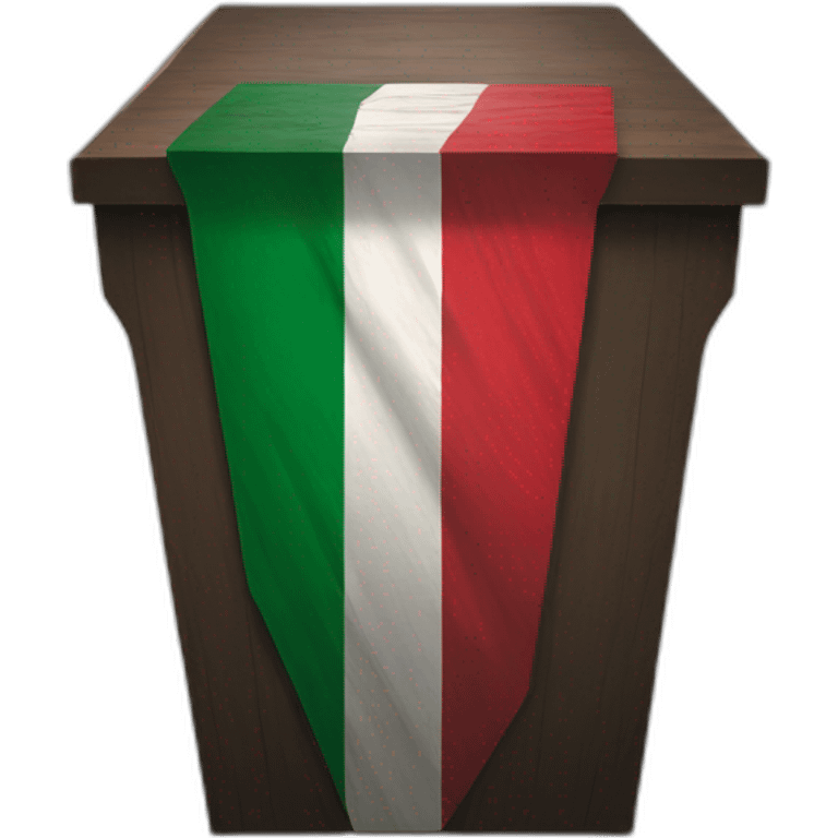 Palestine flag on coffin emoji