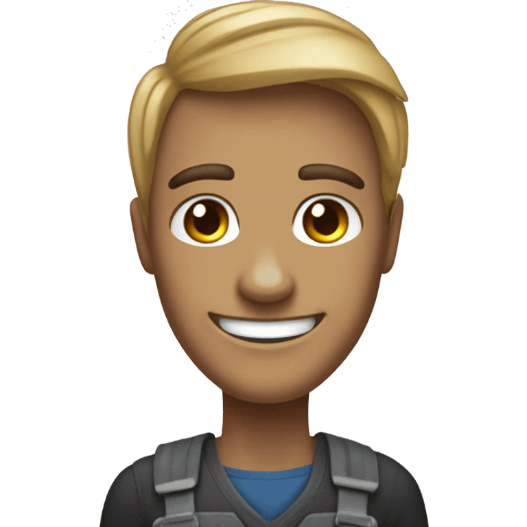 Create a unique, cheerful, and agreeable personality that expresses its readiness to provide services and meet customer requests. emoji