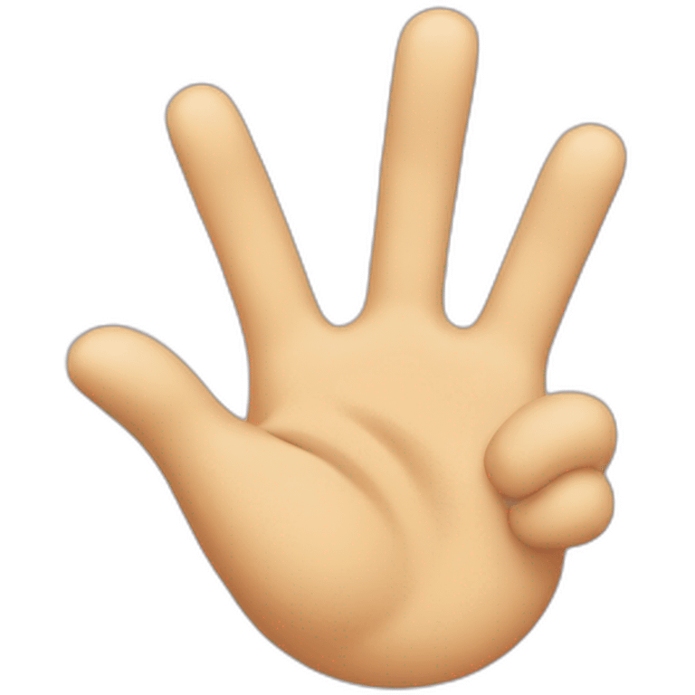 I love you hand sign emoji