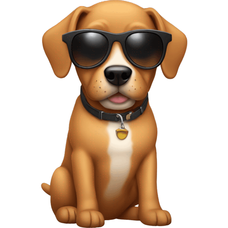 Dogs with sunglasses emoji