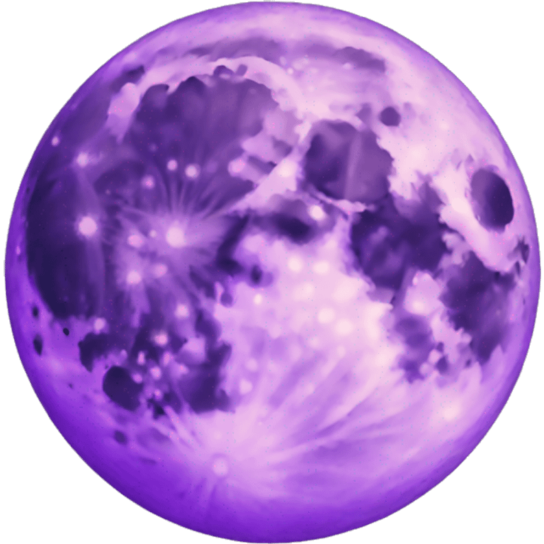 Purple Full Moon emoji