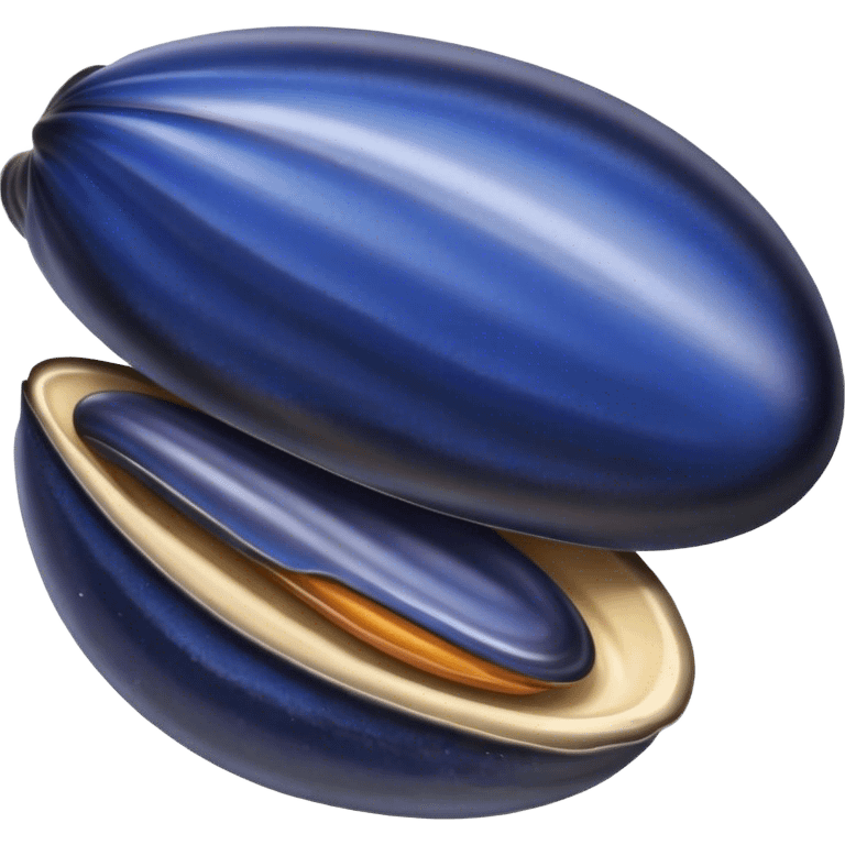 Blue mussel emoji