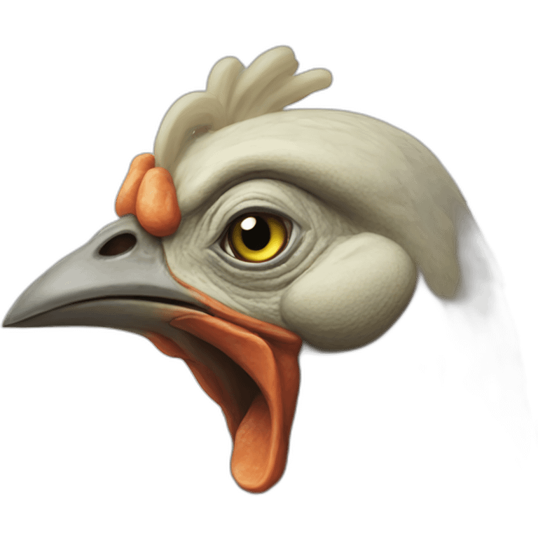 Poule extraterrestre emoji