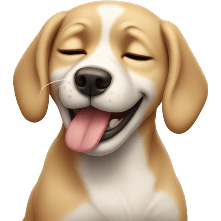 A dog crying  emoji