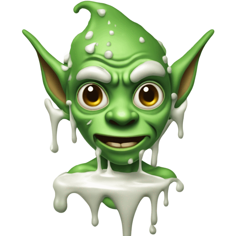 goblin covered in yogurt emoji