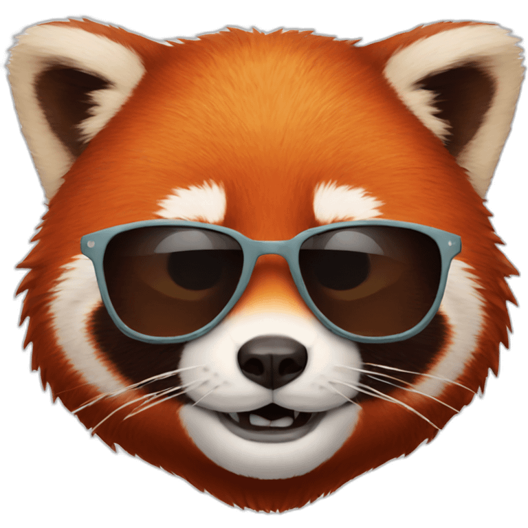 red panda with sunglasses emoji