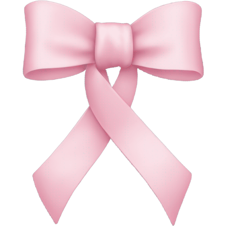 light pink ribbon bow emoji