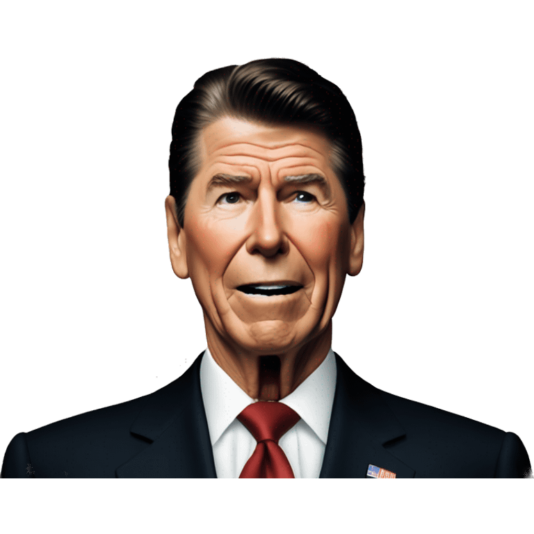 Ronald Reagan is scared emoji