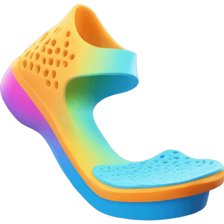 colorful 3dprinted orthotics emoji