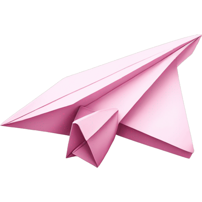 paper airplane with pink bow emoji